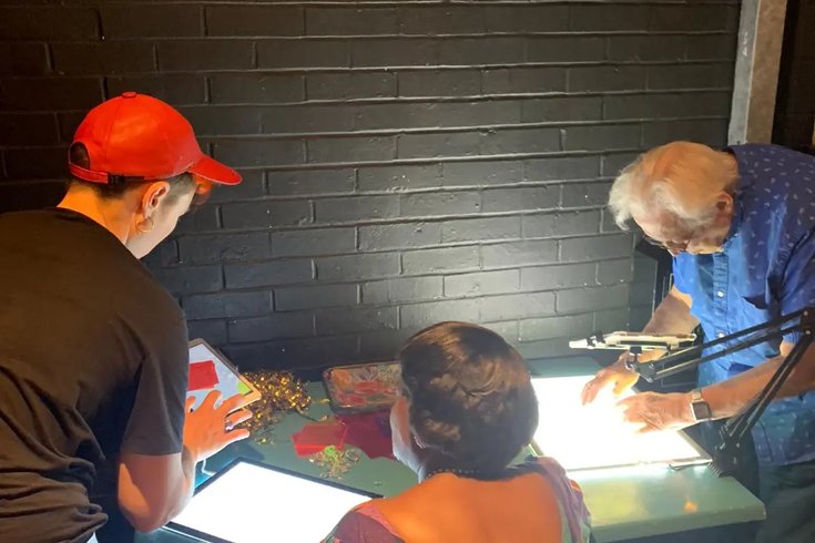 Meet Me members taking part in an animation workshop.