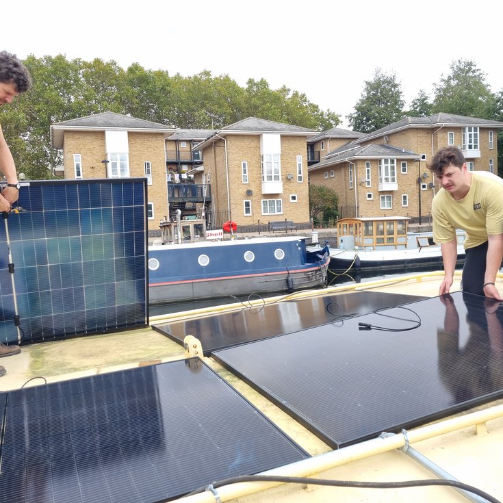 Installing solar on a boat