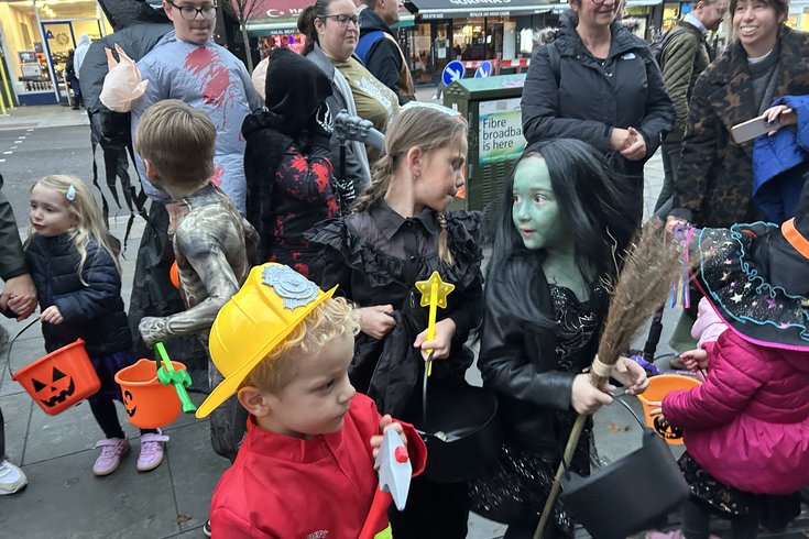 Trick or Treaters on Sydenham High Street