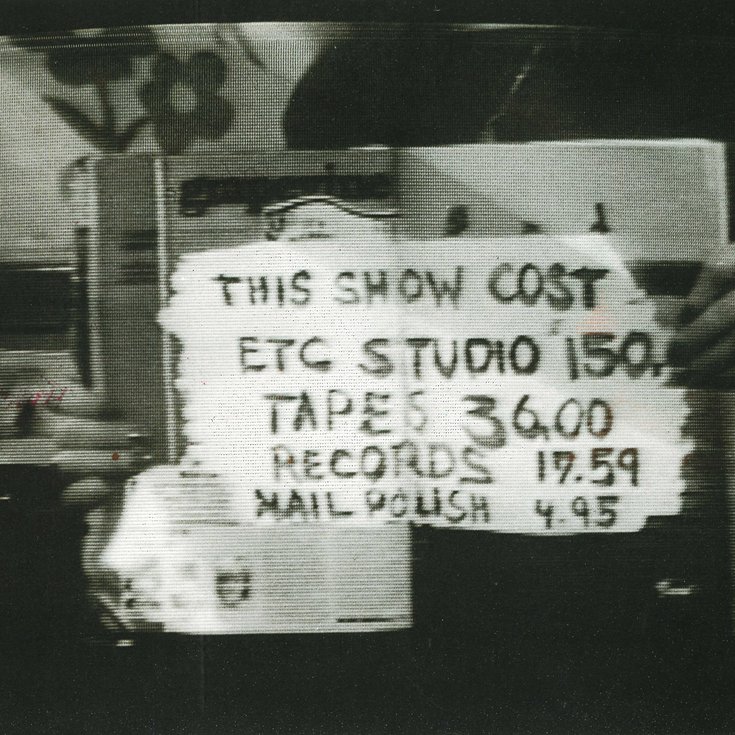 Paper Tiger Television, Ynestra King Reads Seventeen: Selling the All-American Girl,1982 [still]. Painted by Johanna Vanderbeek.