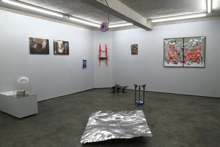 Gradient Descent exhibition, Installation view, Gossamer Fog, 2024