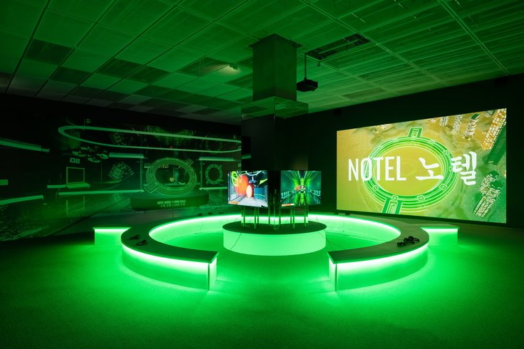 Lawrence Lek, Installation View, Game Society, MMCA National Museum of Modern and Contemporary Art, Seoul, 12 May - 10 September 2023 © Lawrence Lek. Courtesy the Artist and MMCA. Photo: Hong Cheolki