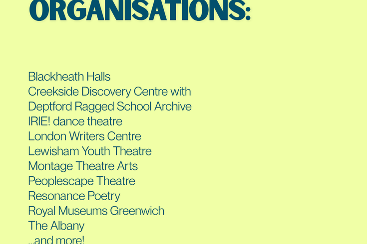 LCEP & LASH Arts in Lewisham Schools Conference 2026 Participating Organisations
