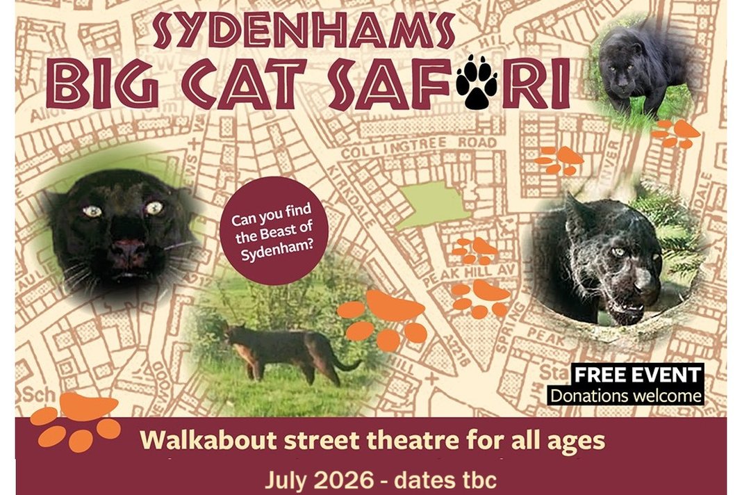 Sydenham's Big Cat Safari - street theatre show for all ages