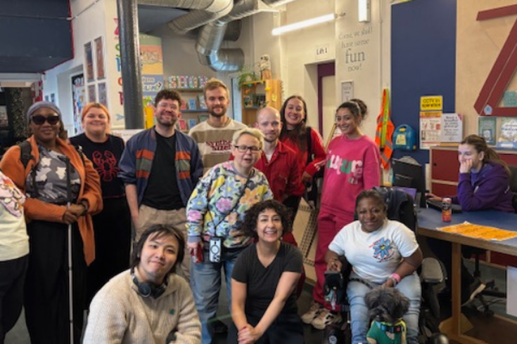 VX Labs - Children and Young People. Creating accessible theatre for children and young people. Group photo at Z-arts.