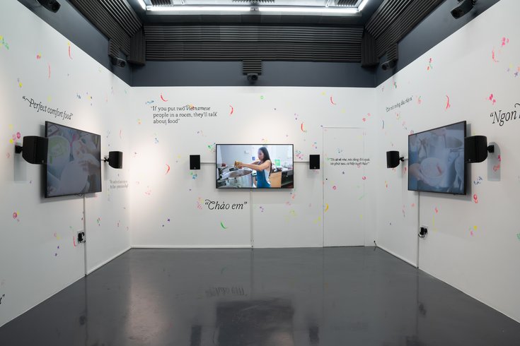 Will Pham, 'Ngon Quá' exhibition commissioned for Deptford X 2025 Festival. Photo Katarzyna Perlak