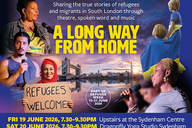 Photo by Mark Drinkwater of refugee theatre projects Home from Home & No Place Like Home