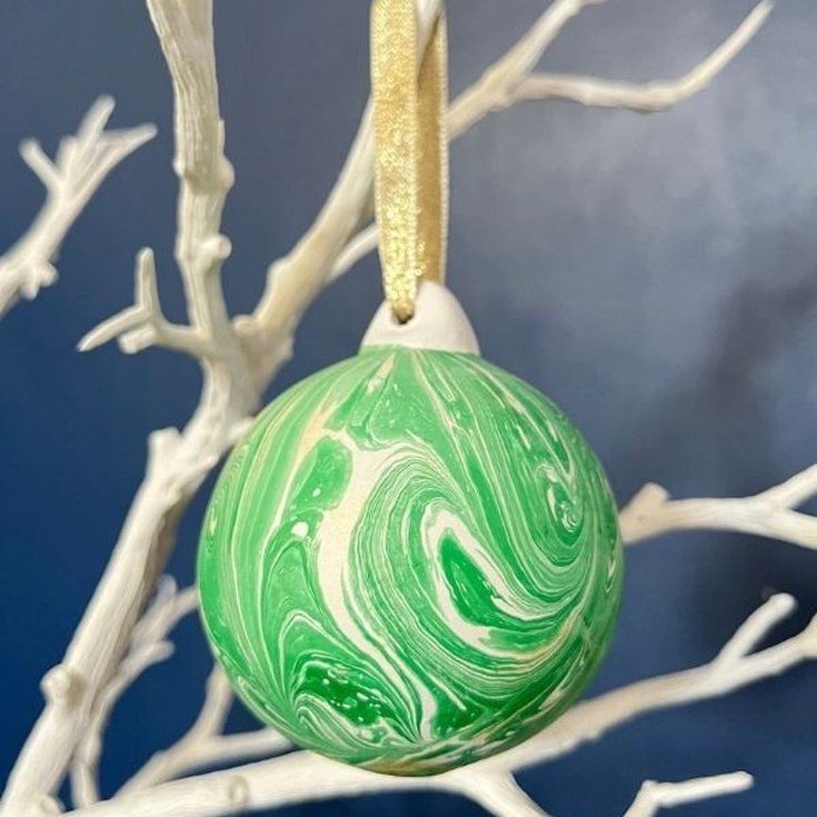 Pattern & Print Club Marbled Bauble
