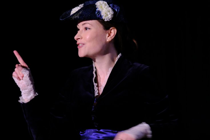 Photo of Kate Barry in 'Singular Voices on Stage' Feb 2025 (pic by Mark Drinkwater)