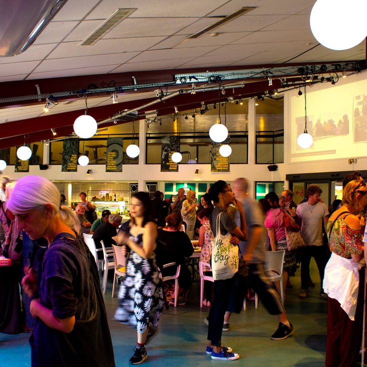 A festival in progress at The Albany