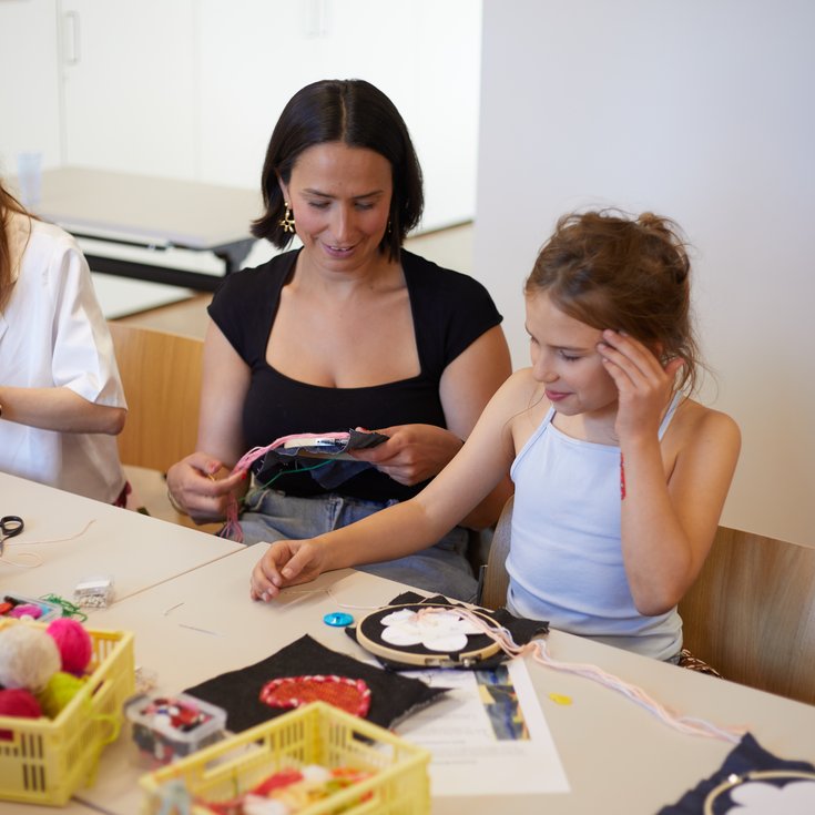 Family craft workshop at Cockpit Deptford. Photo by James Champion.
