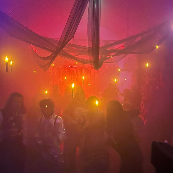 Setup for a Halloween Party