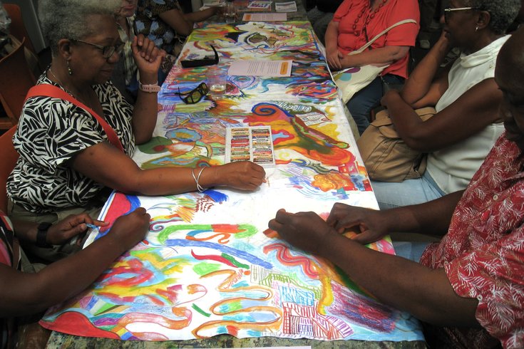 Public collaborative art workshop