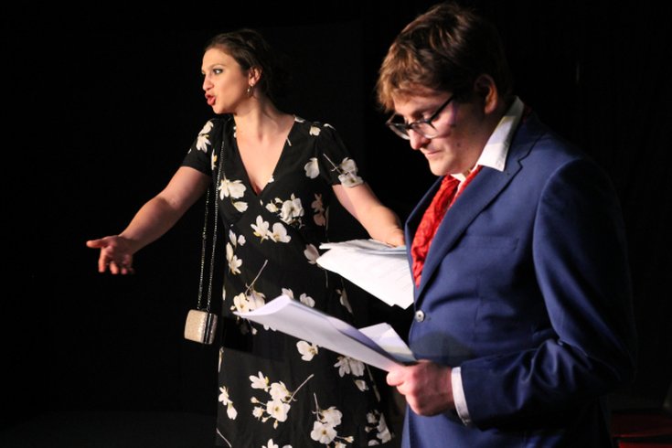 Photo by Mark Drinkwater of 'script in hand' scratch night at Sydenham Centre