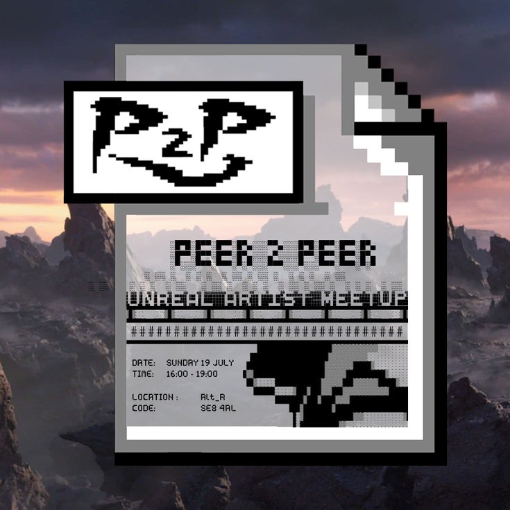 P2P Unreal Artist Meetup Poster
