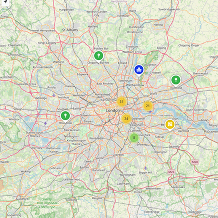 Creative Connections Map