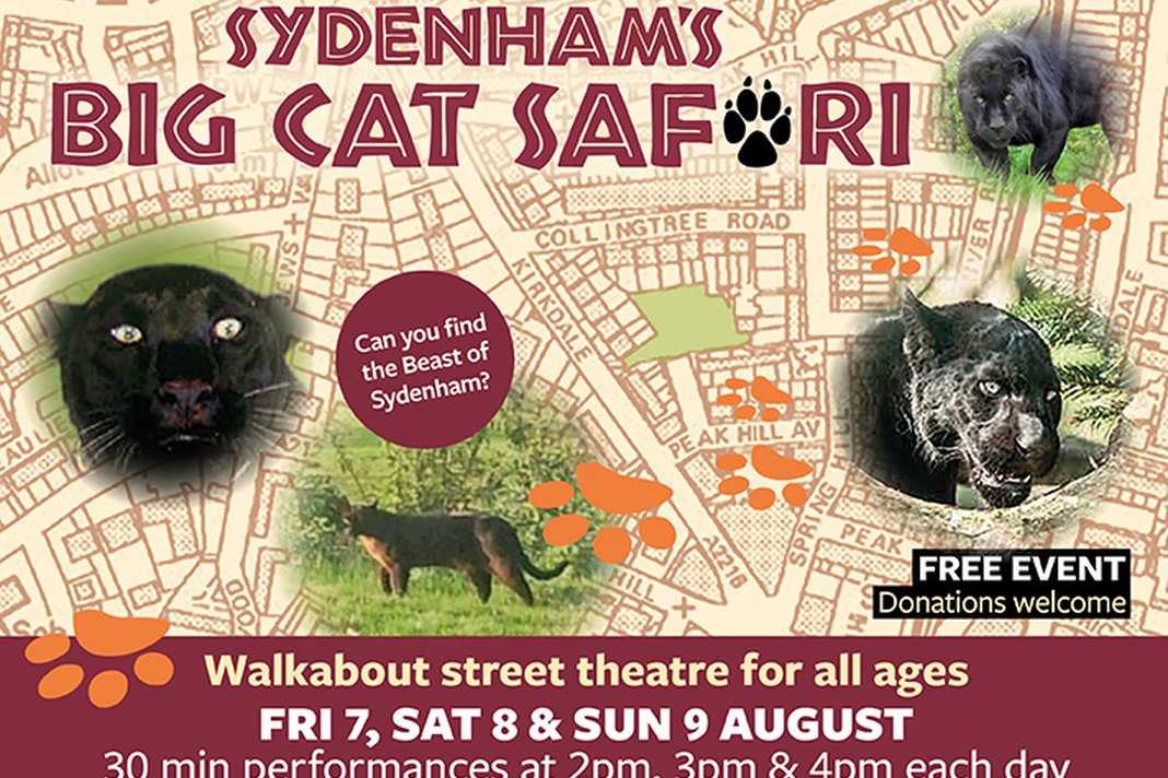 Sydenham's Big Cat Safari - street theatre show for all ages