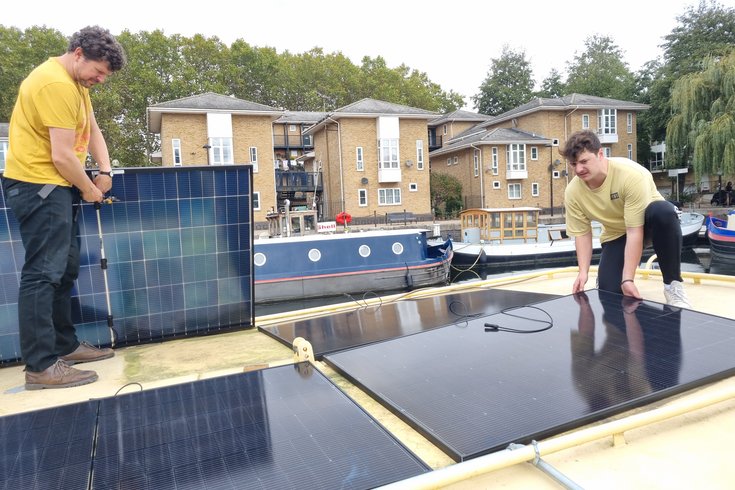 Installing solar on a boat
