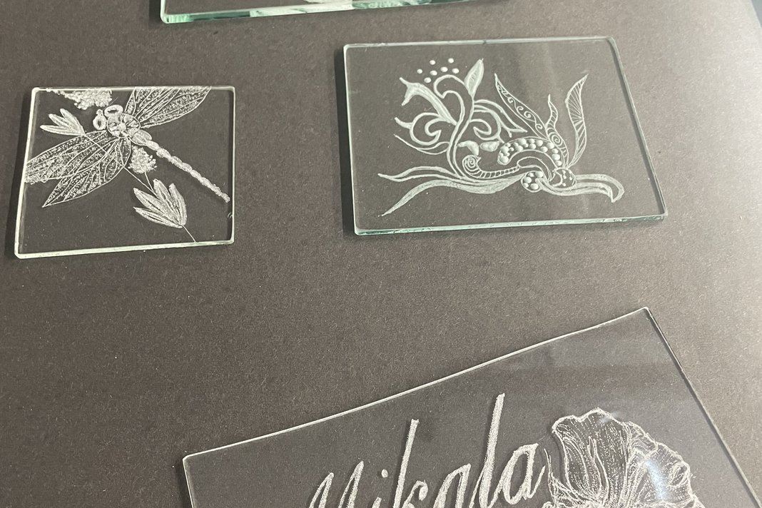 Engrave your words onto glass