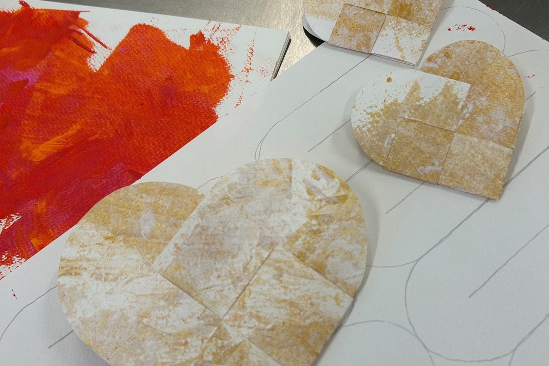Make heart bunting for International Women’s Day