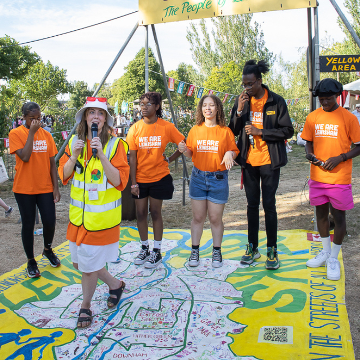 Volunteers gathered at Lewisham People's Day 2022
