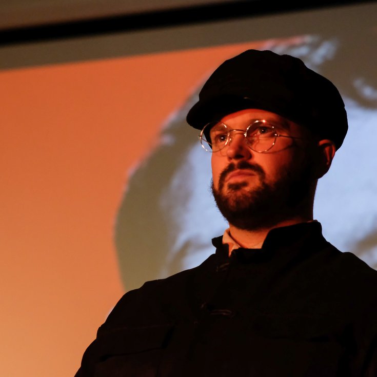 William Hastings in 'Love Bytes: Futureshock' Feb 2024 (pic by Mark Drinkwater)