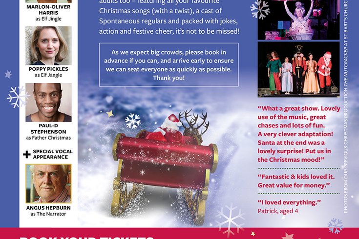 Father Christmas and the Runaway Reindeer leaflet back