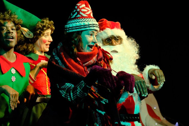 The cast of Father Christmas & The Runaway Reindeer (Dec 2025) photo by Mark Drinkwater