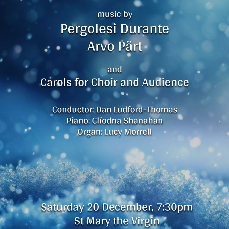 Lewisham Choral Society winter 2025 poster