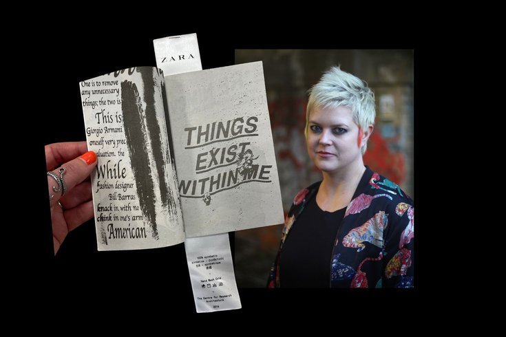 A photo of Megen de Bruin-Molé and a handmade zine