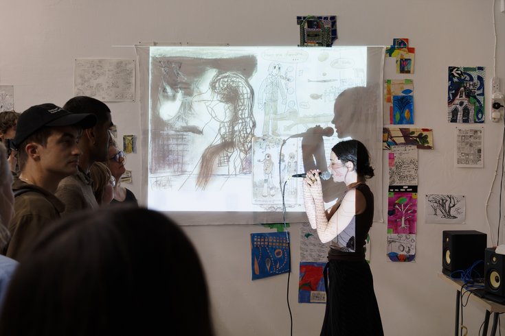 Performance at 'Look at This is You Love Me', a group exhibition at SET Lewisham, 2025
