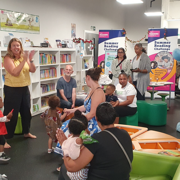 Photo of an under 5s rhyme time session