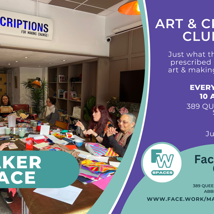 Facework's Friday Arts and Craft Club with Abbie