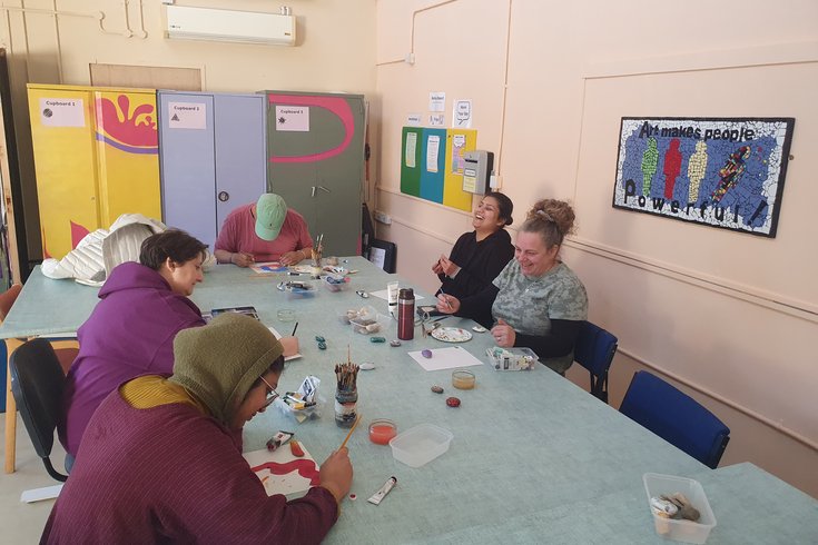 Studio session at Arts Network