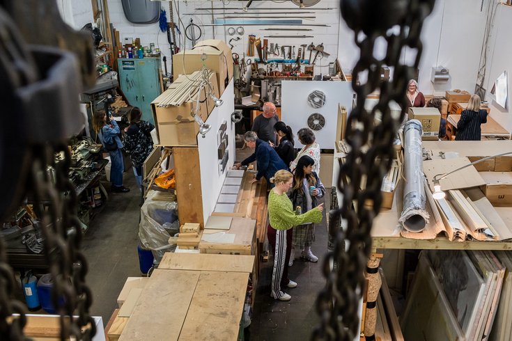 Acme Propeller Factory open studios, July 2024 © Hydar Dewachi, courtesy of The Acme Archive