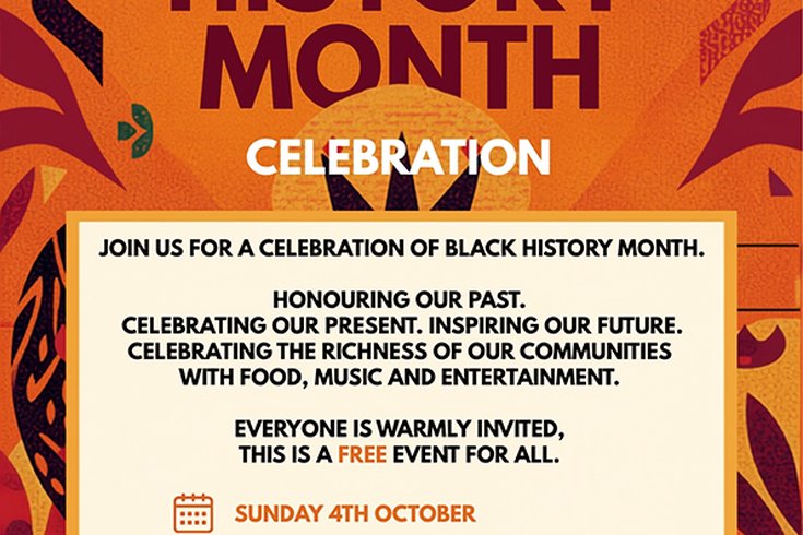 Poster about our Black History Month Celebration