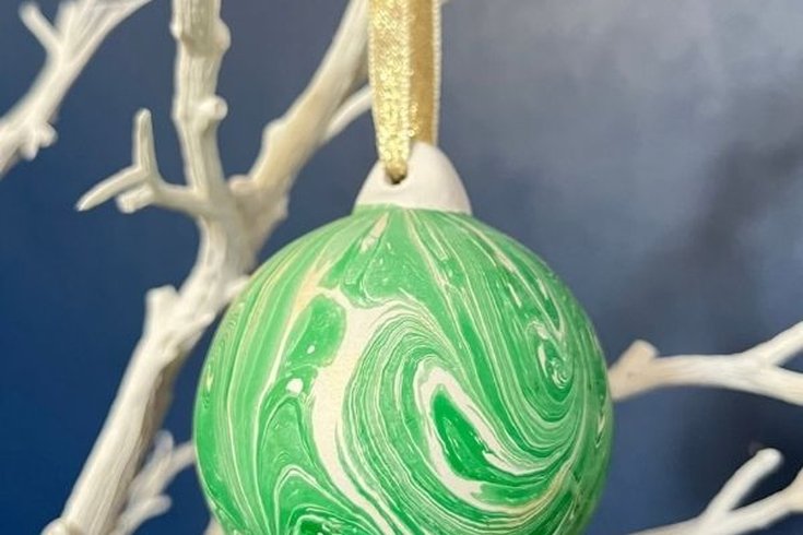 Pattern & Print Club Marbled Bauble