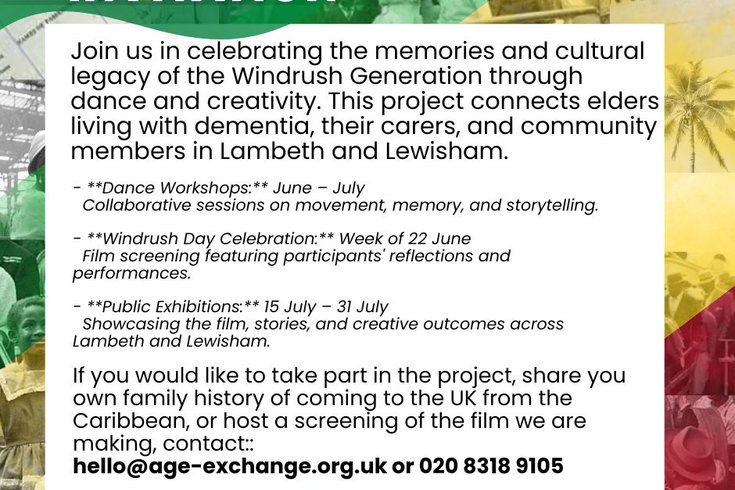 The Windrush, Journey & Arrival 2026 -Community Reminiscence, Arts & Dance Project