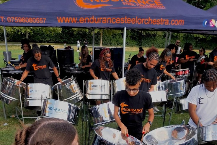 Endurance Steel Orchestra performing