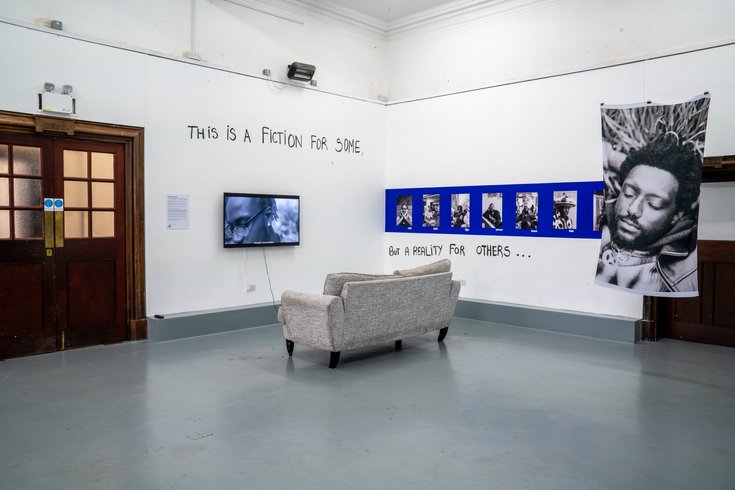 Audrey Damier, ‘Can a Brother Get Some Peace?’ exhibition commissioned for Deptford X 2025 Festival. Photo Katarzyna Perlak