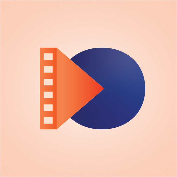 blue and orange logo