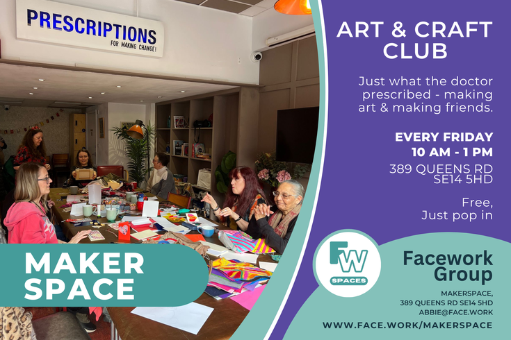 Facework's Friday Arts and Craft Club with Abbie