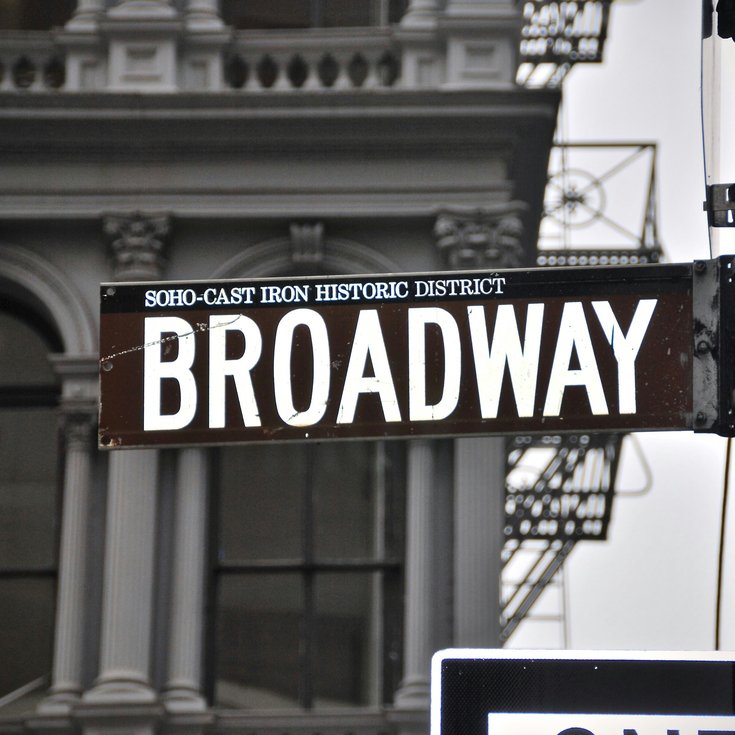 Street Sign with the word Broadway