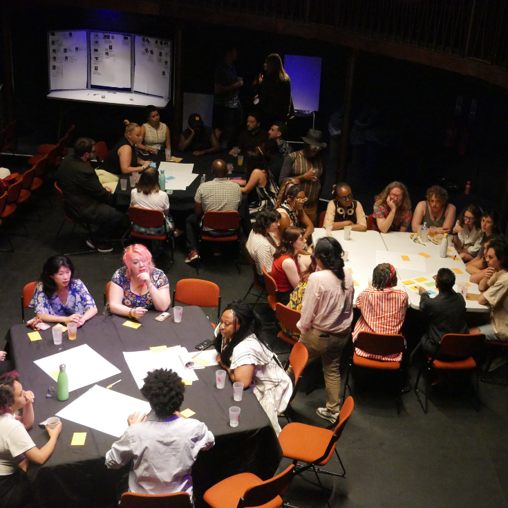 Tables of people at Lewisham Cultural Summit 2026