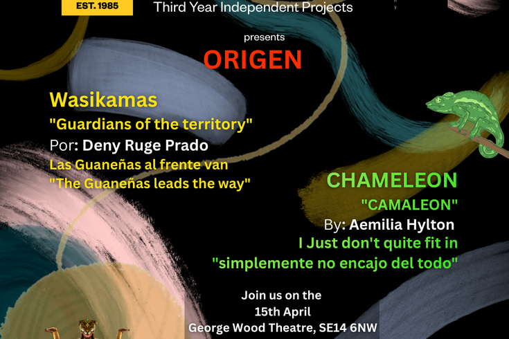 Flyer for event - Wasikamas - Guardians of the territory and Chameleon
