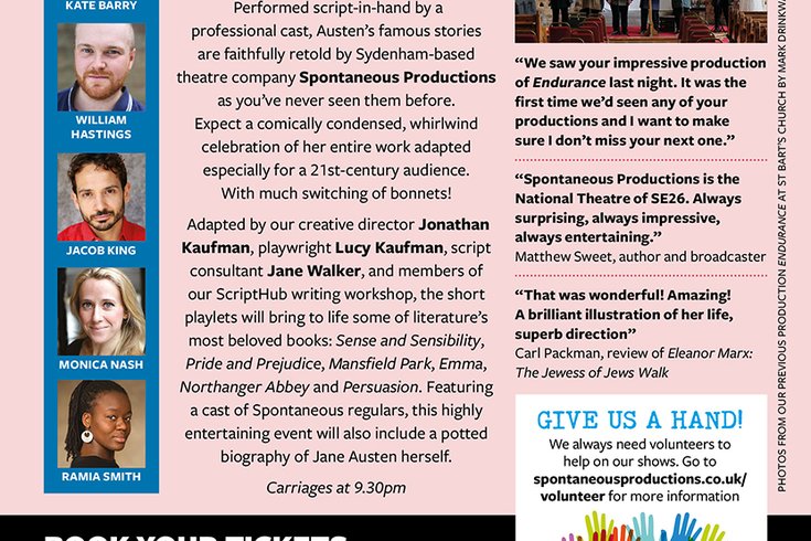 The Complete Works of Jane Austen in 90 Minutes leaflet back